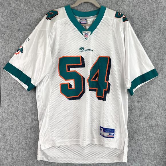 Vintage Reebok NFL Miami Dolphins Zach Thomas Football Jersey Mens Medium